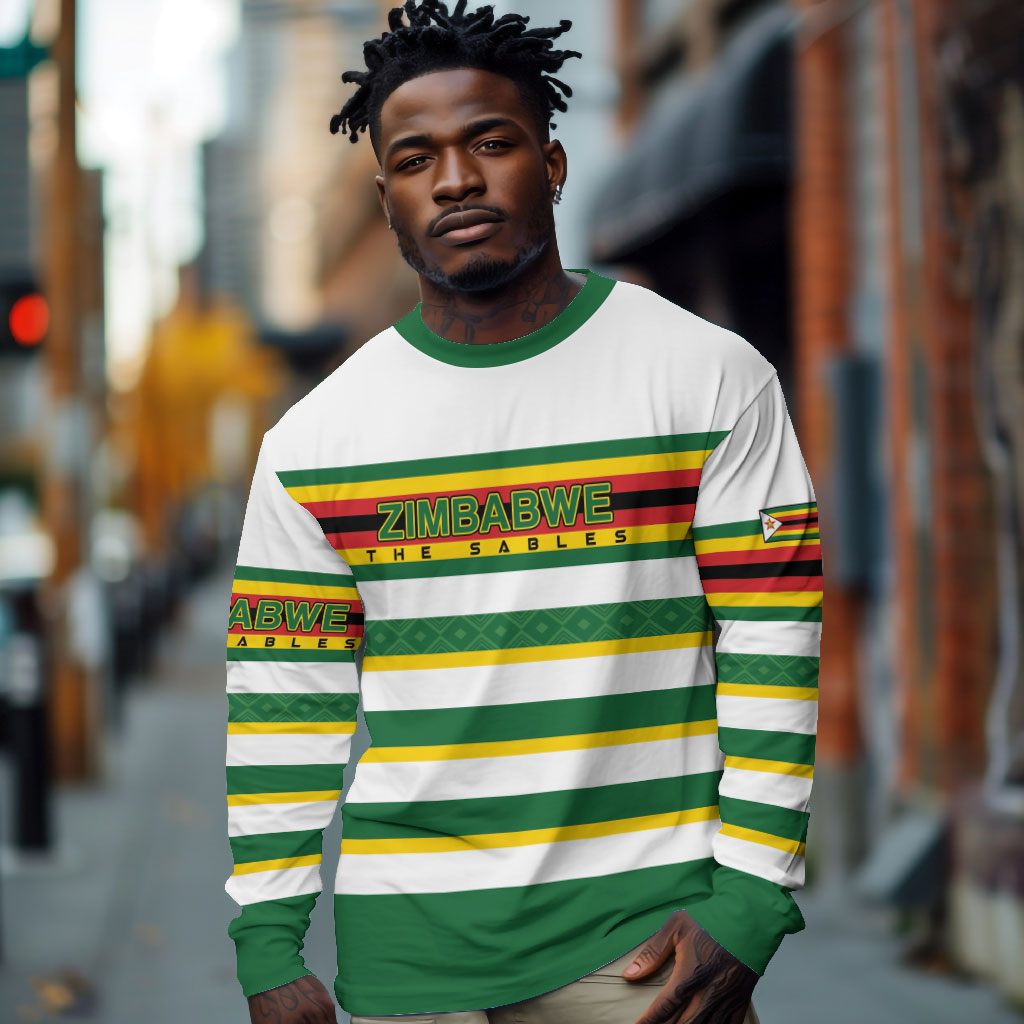 Zimbabwe Rugby Custom Long Sleeve Shirt Sables National Pride