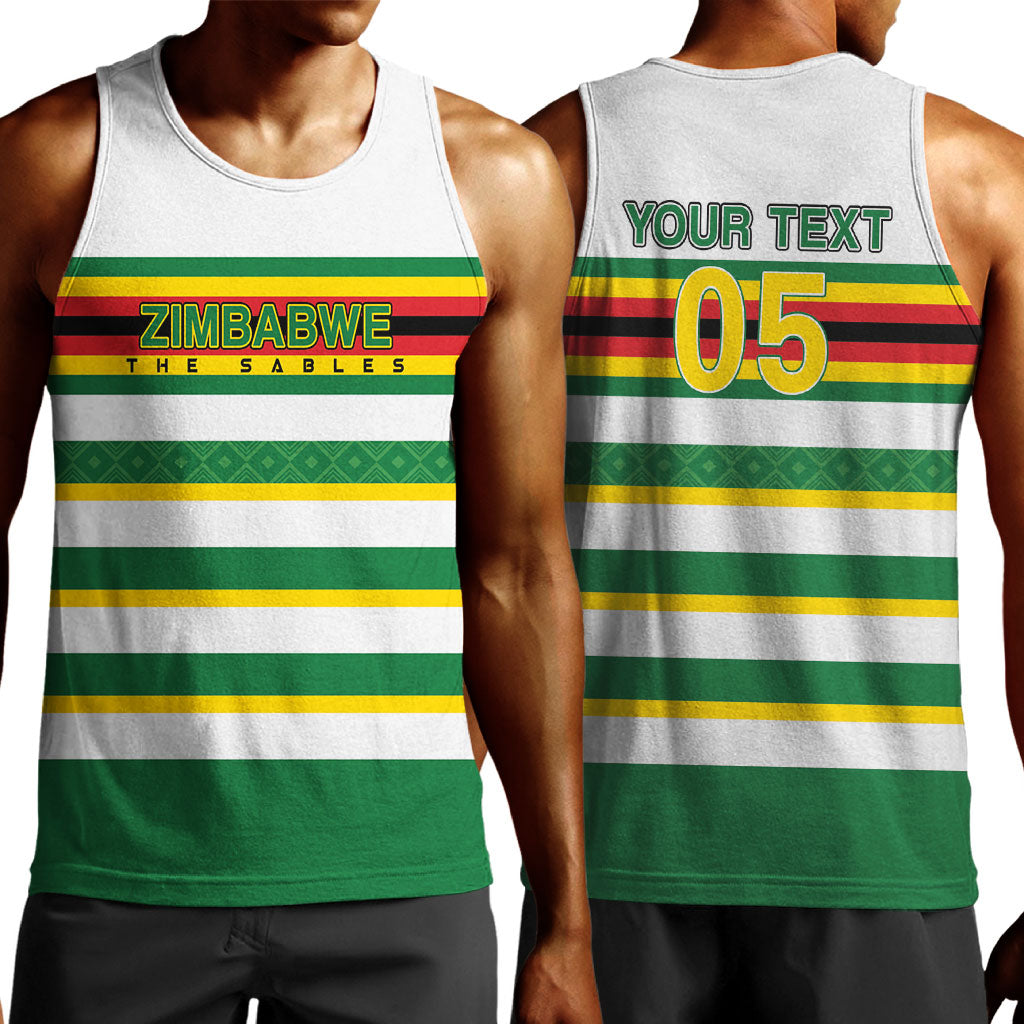Zimbabwe Rugby Custom Men Tank Top Sables National Pride