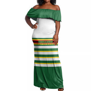 Zimbabwe Rugby Custom Off Shoulder Maxi Dress Sables National Pride