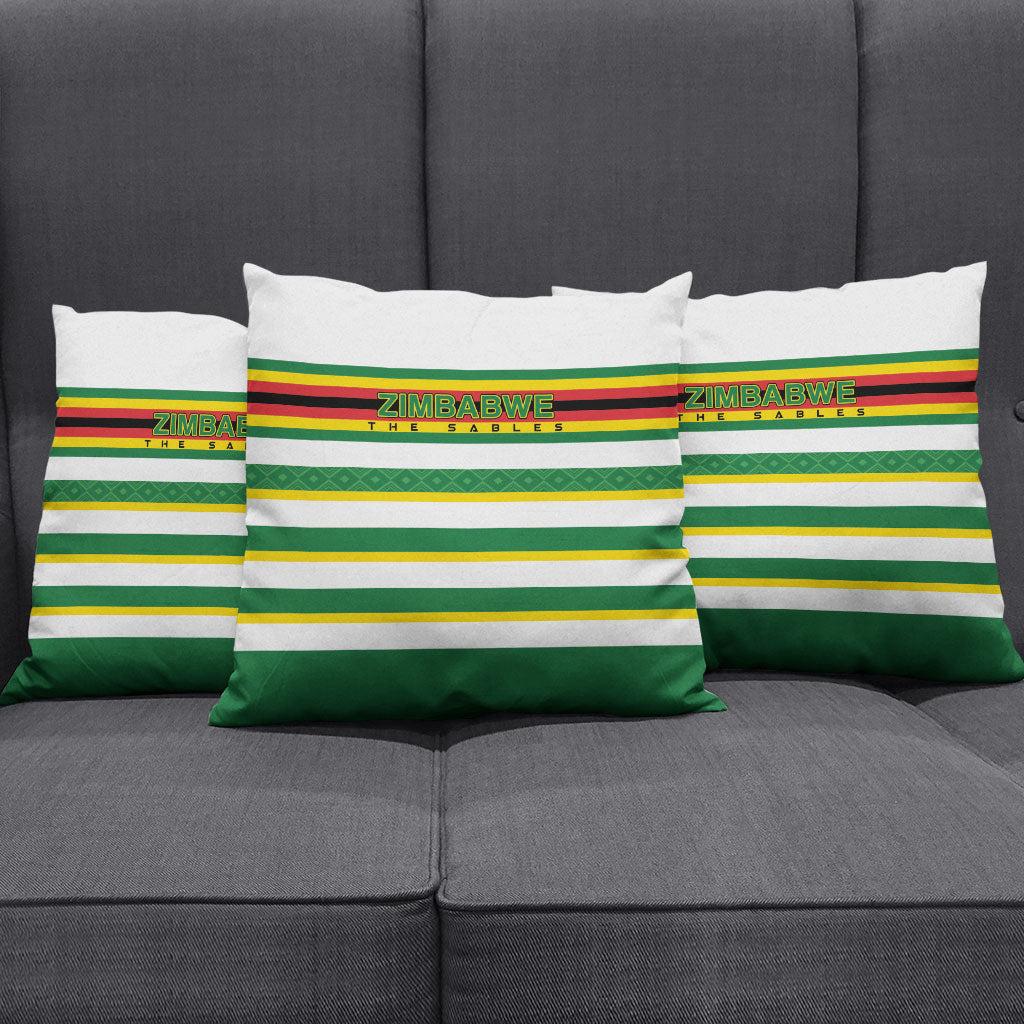 Zimbabwe Rugby Pillow Cover Sables National Pride