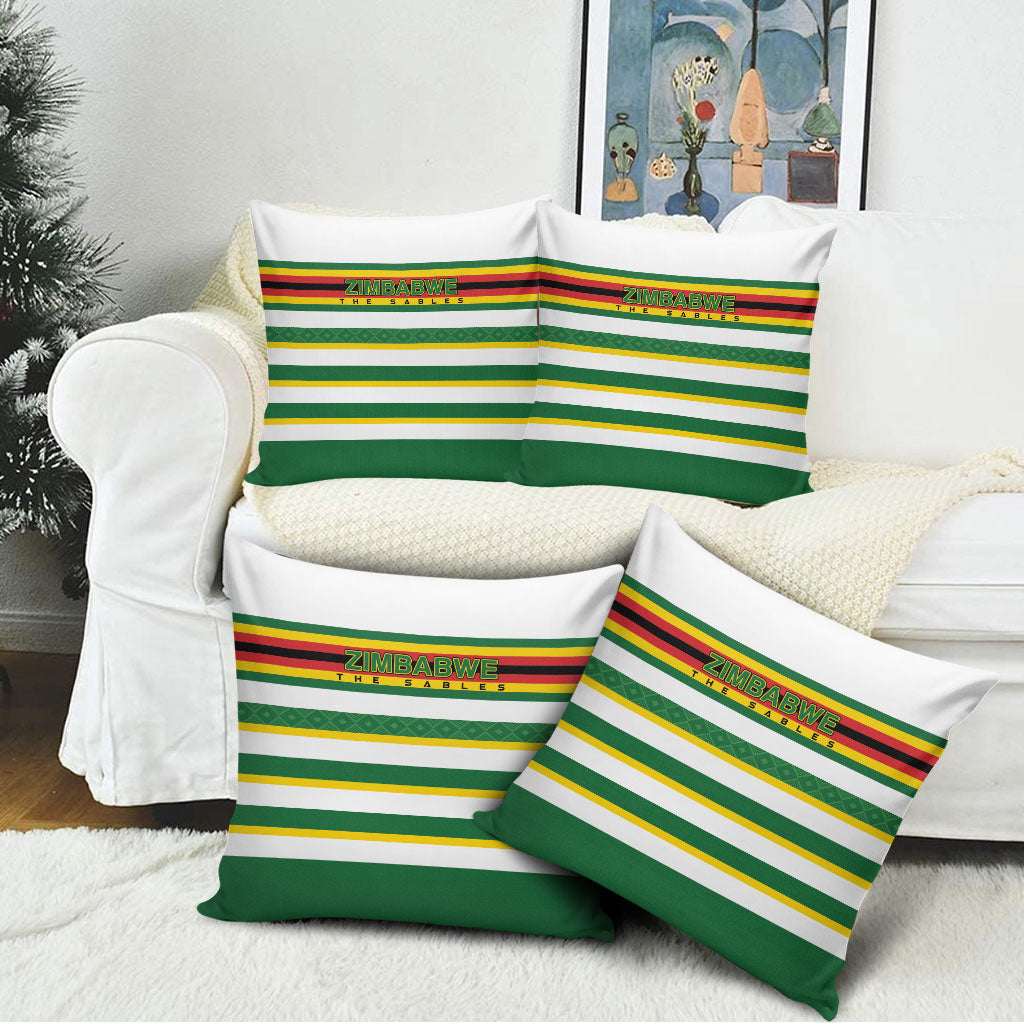 Zimbabwe Rugby Pillow Cover Sables National Pride