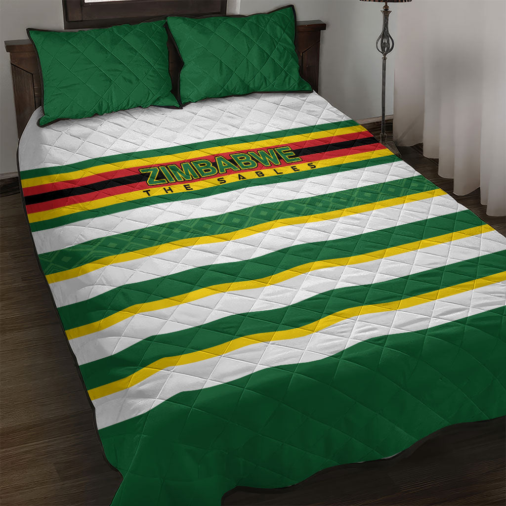Zimbabwe Rugby Quilt Bed Set Sables National Pride