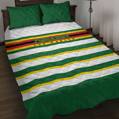 Zimbabwe Rugby Quilt Bed Set Sables National Pride