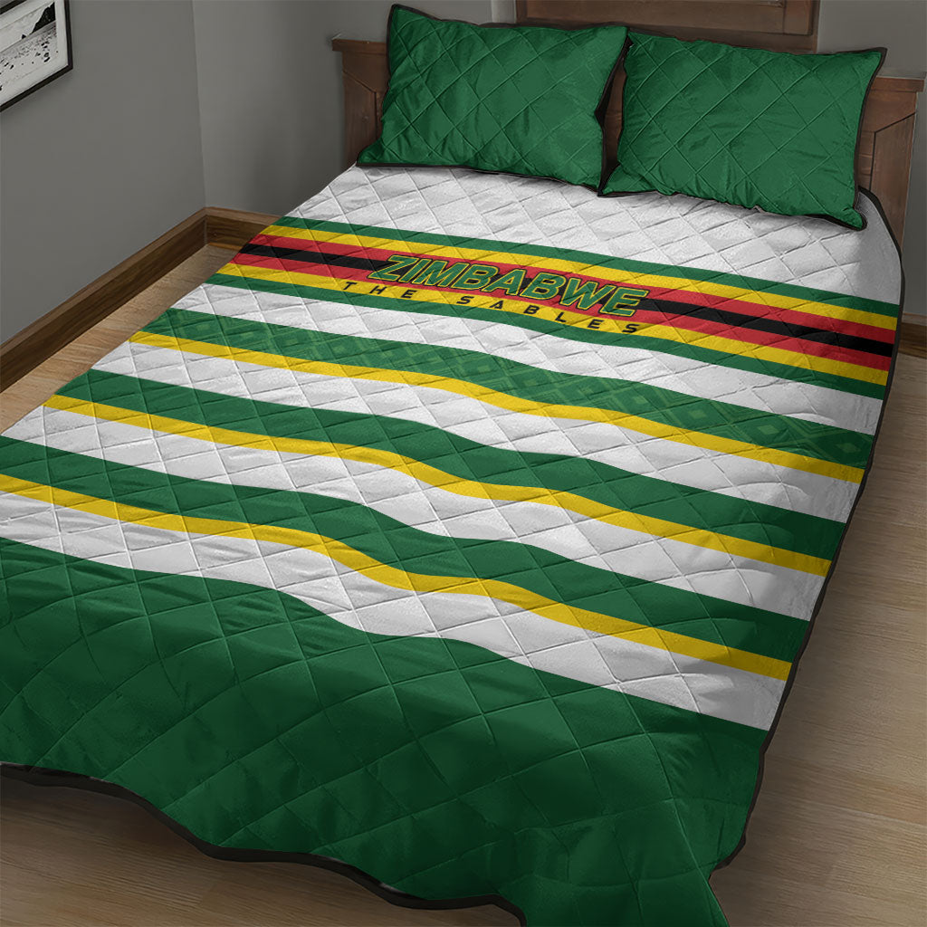 Zimbabwe Rugby Quilt Bed Set Sables National Pride