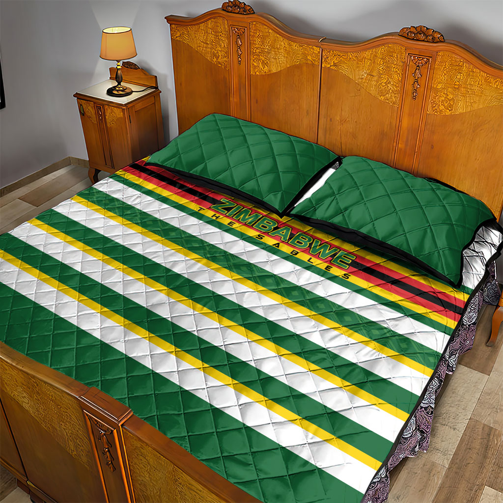 Zimbabwe Rugby Quilt Bed Set Sables National Pride