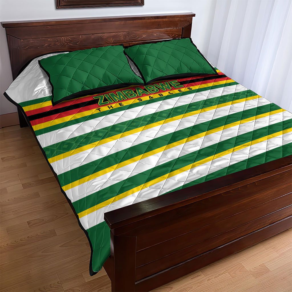 Zimbabwe Rugby Quilt Bed Set Sables National Pride