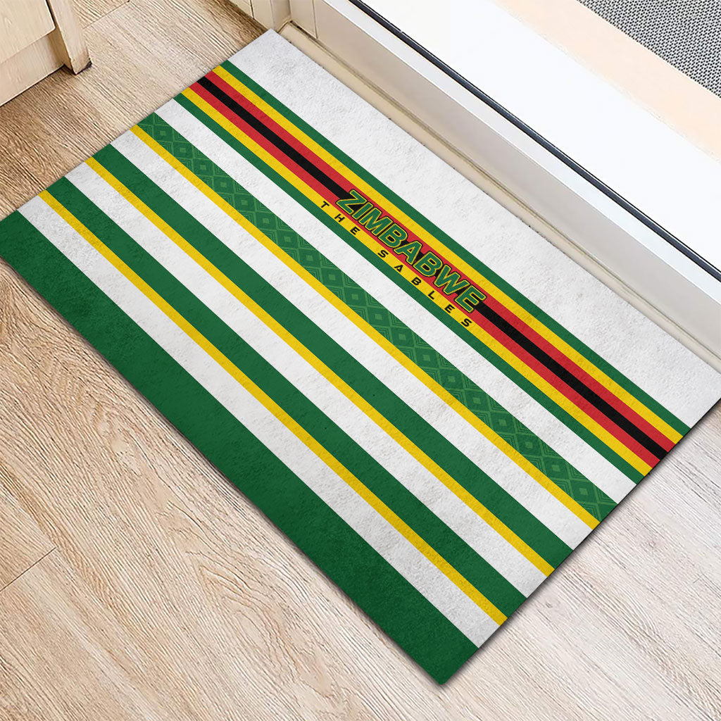 Zimbabwe Rugby Rubber Doormat Sables National Pride