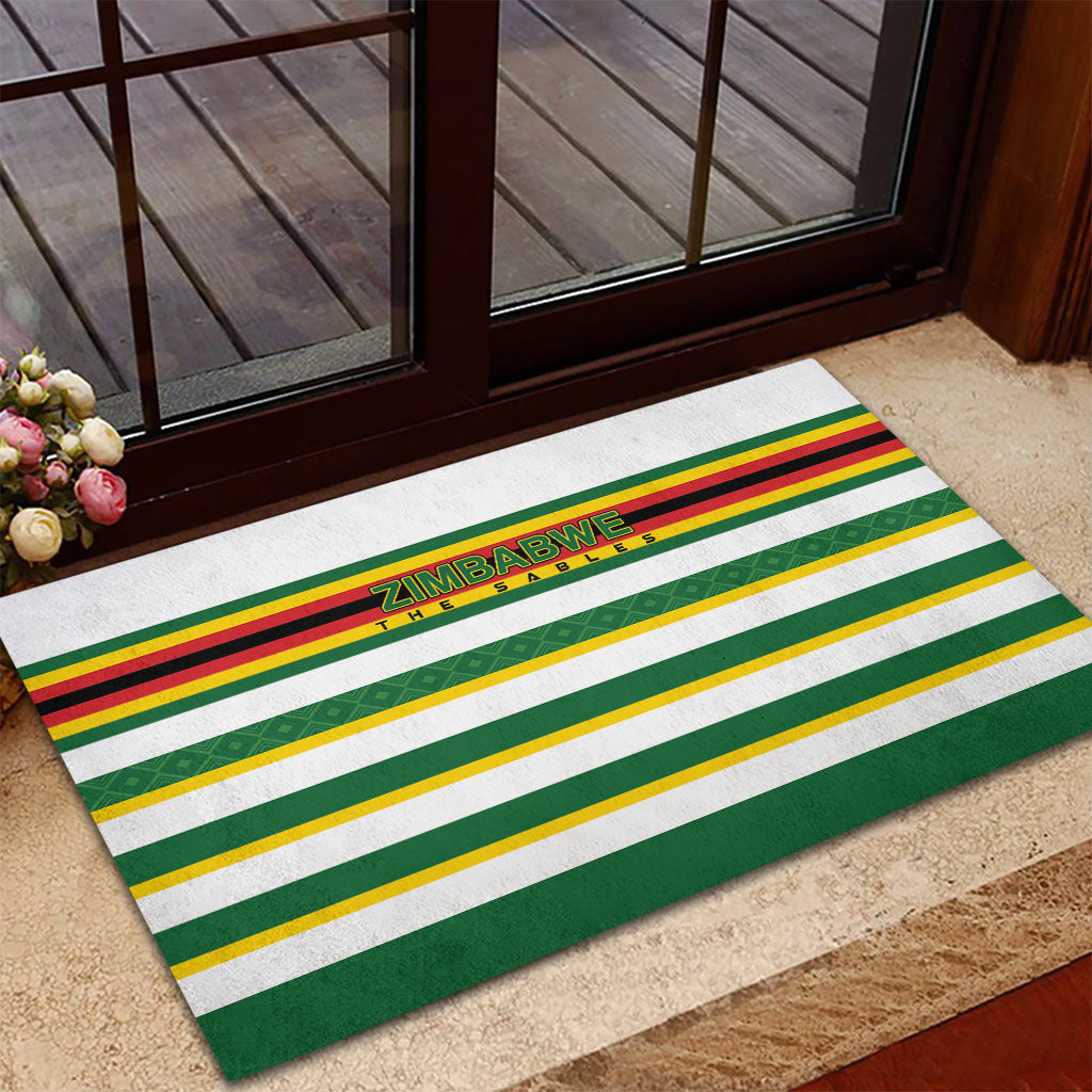Zimbabwe Rugby Rubber Doormat Sables National Pride