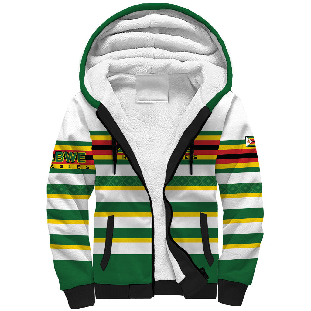 Zimbabwe Rugby Custom Sherpa Hoodie Sables National Pride