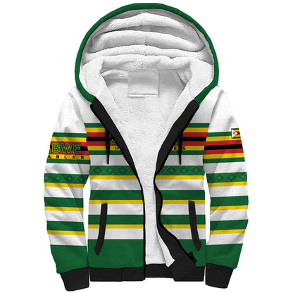 Zimbabwe Rugby Custom Sherpa Hoodie Sables National Pride