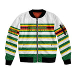 Zimbabwe Rugby Custom Sleeve Zip Bomber Jacket Sables National Pride