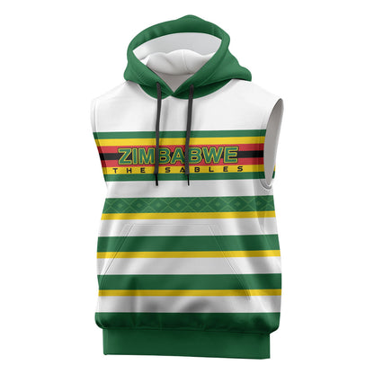 Zimbabwe Rugby Custom Sleeveless Hoodie Sables National Pride
