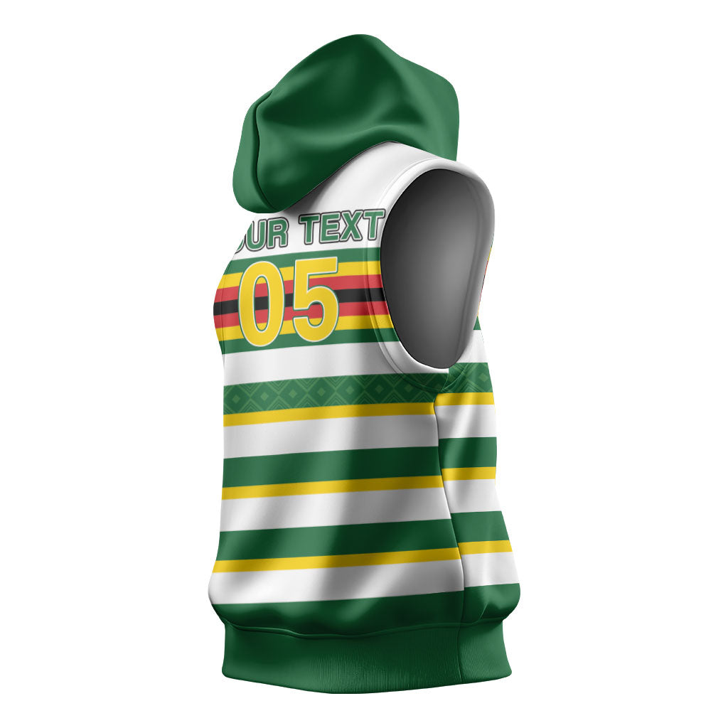 Zimbabwe Rugby Custom Sleeveless Hoodie Sables National Pride
