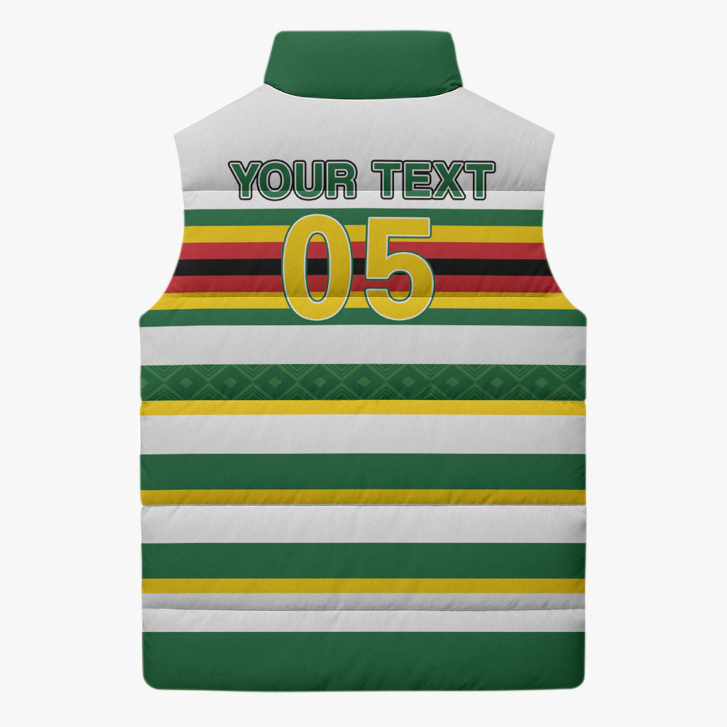 Zimbabwe Rugby Custom Sleeveless Puffer Jacket Sables National Pride