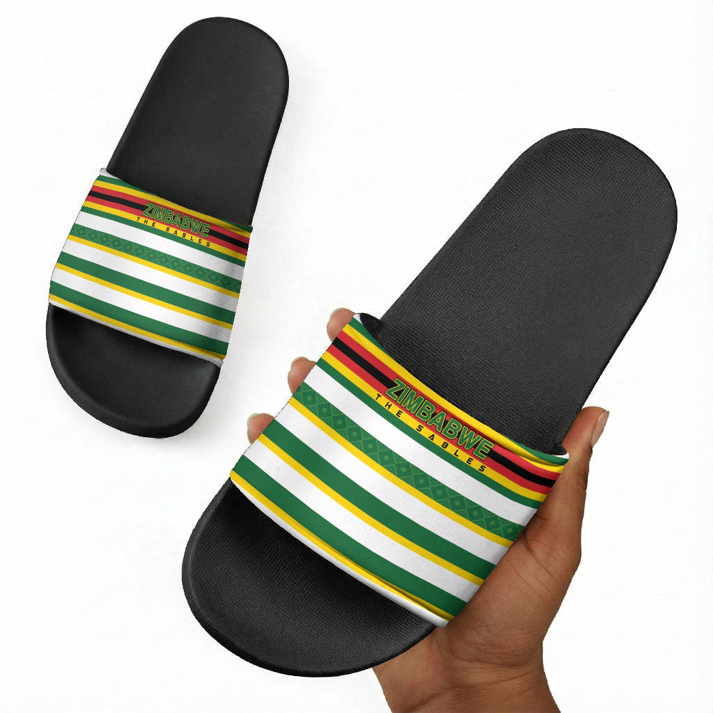 Zimbabwe Rugby Slide Sandals Sables National Pride