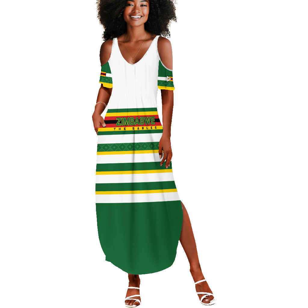 Zimbabwe Rugby Custom Summer Maxi Dress Sables National Pride