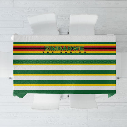 Zimbabwe Rugby Tablecloth Sables National Pride