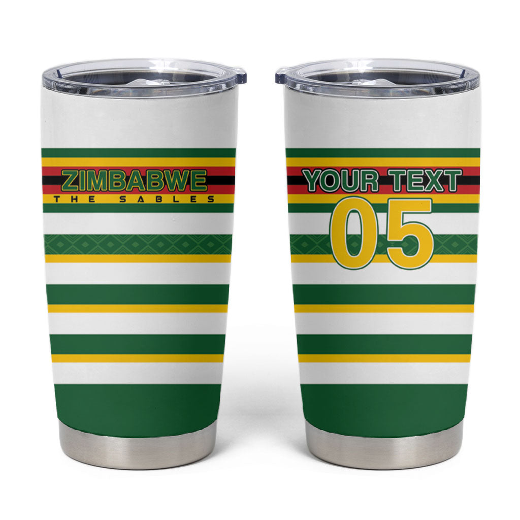Zimbabwe Rugby Custom Tumbler Cup Sables National Pride