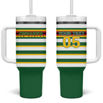 Zimbabwe Rugby Custom Tumbler With Handle Sables National Pride