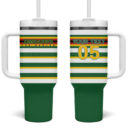 Zimbabwe Rugby Custom Tumbler With Handle Sables National Pride