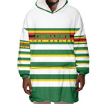 Zimbabwe Rugby Custom Wearable Blanket Hoodie Sables National Pride