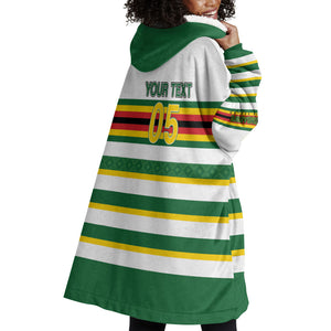 Zimbabwe Rugby Custom Wearable Blanket Hoodie Sables National Pride