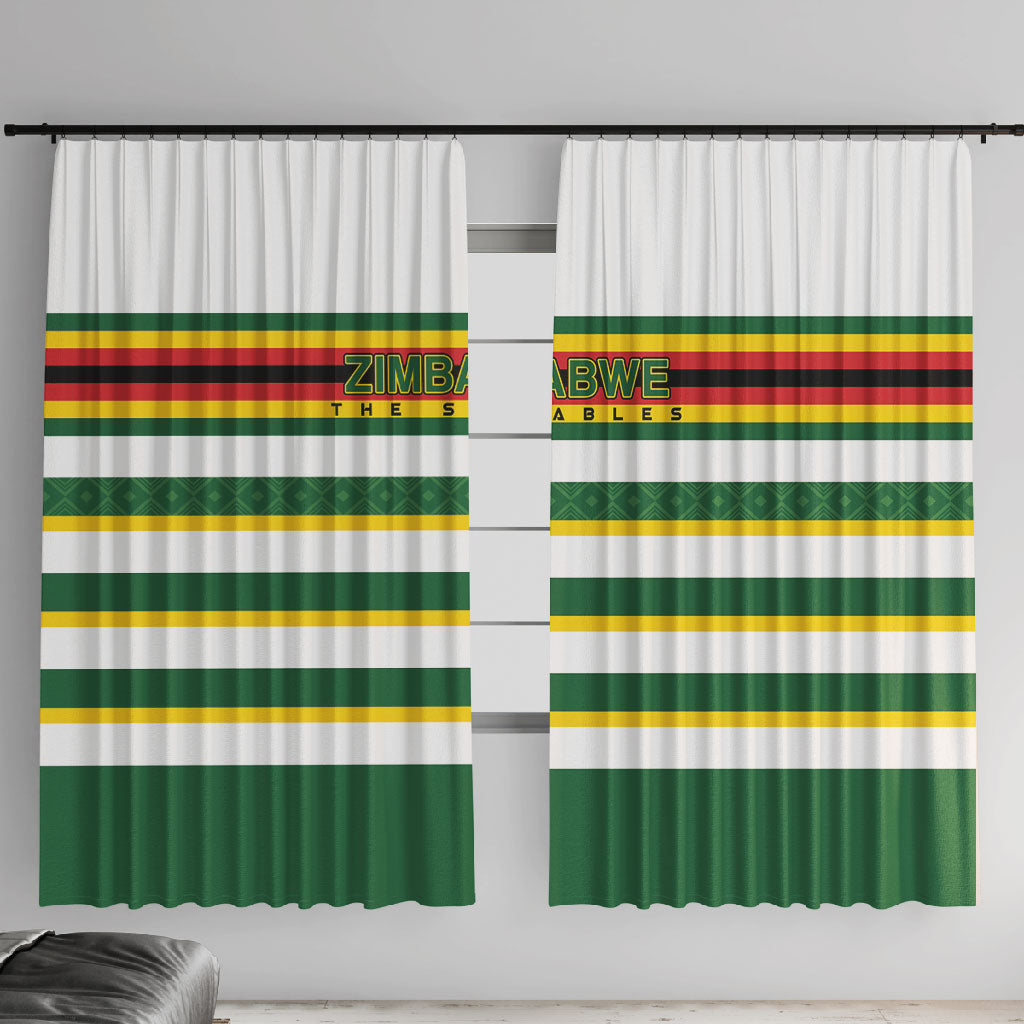 Zimbabwe Rugby Window Curtain Sables National Pride