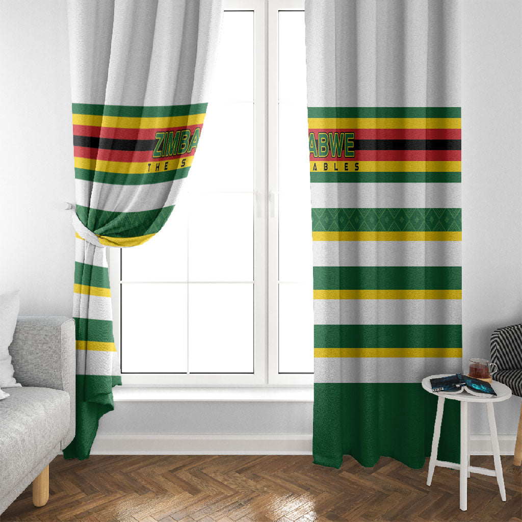 Zimbabwe Rugby Window Curtain Sables National Pride