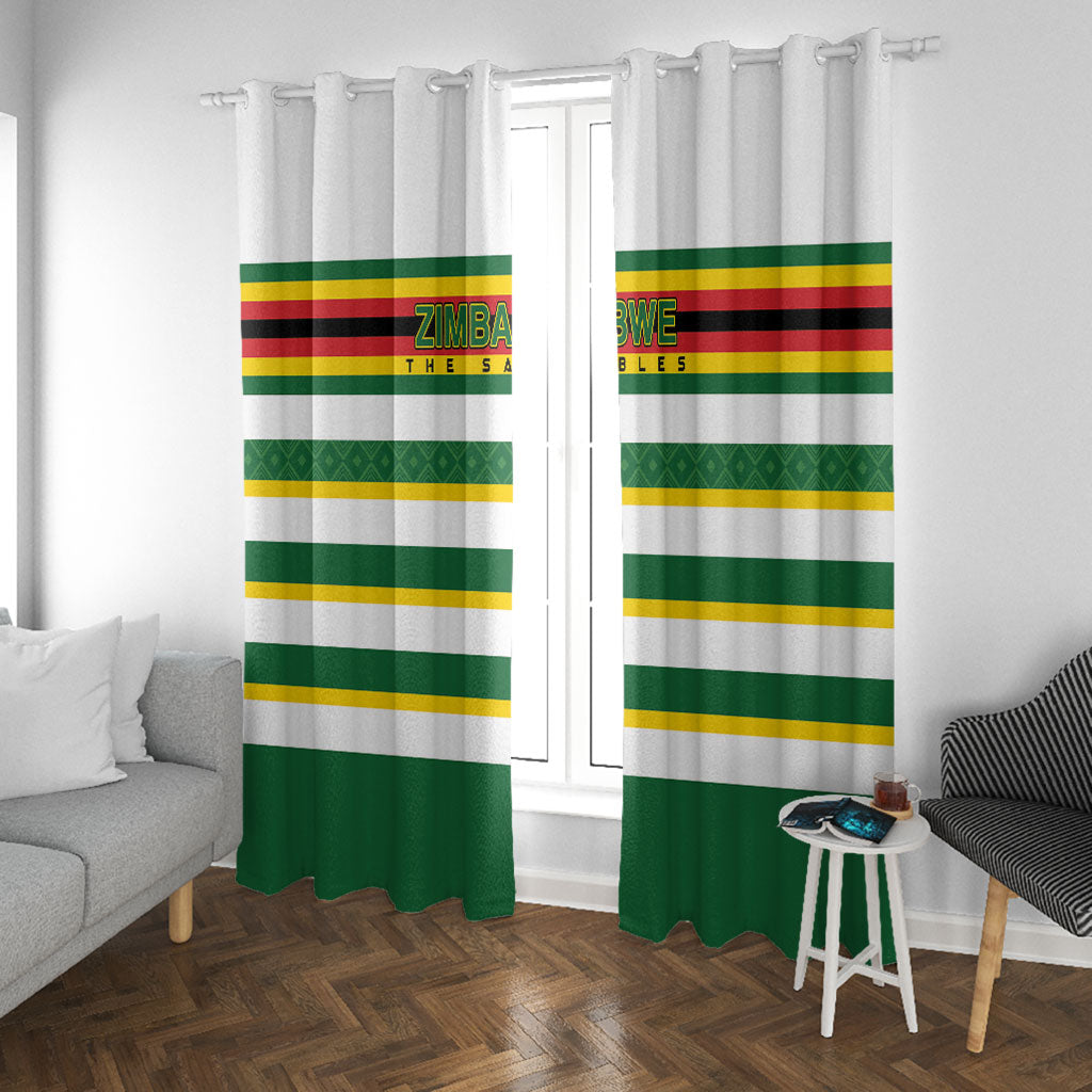 Zimbabwe Rugby Window Curtain Sables National Pride