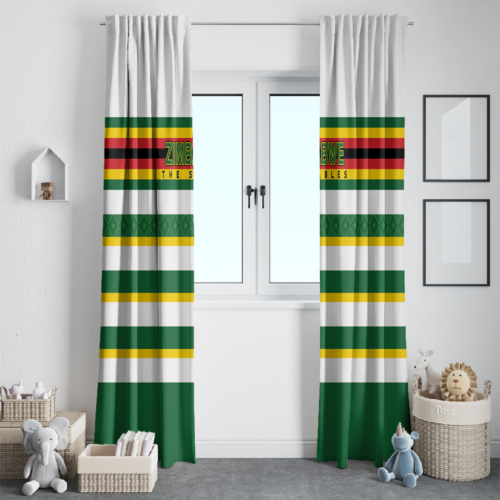 Zimbabwe Rugby Window Curtain Sables National Pride