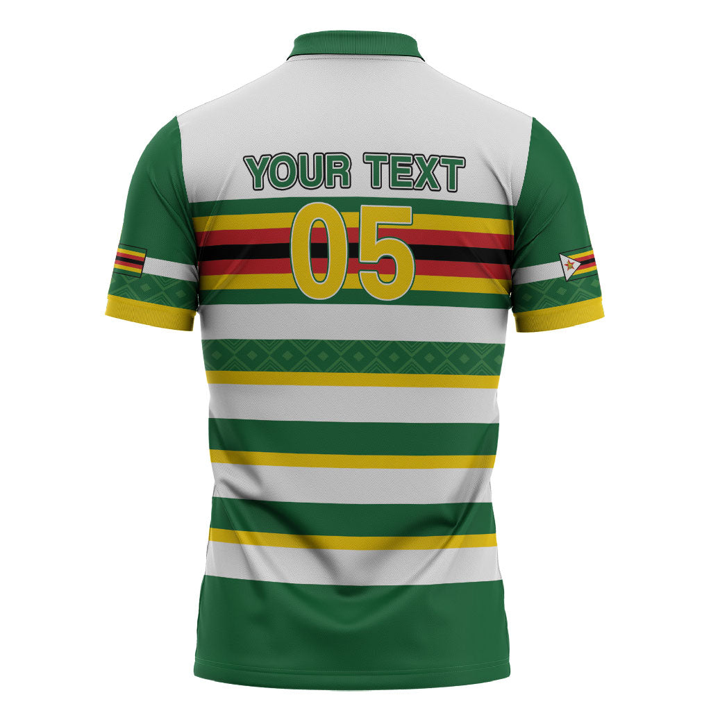 Zimbabwe Rugby Custom Zipper Polo Shirt Sables National Pride