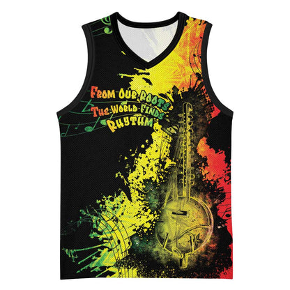 Afro Music Pride Basketball Jersey From Our Roots The World Finds Rhythm LT05