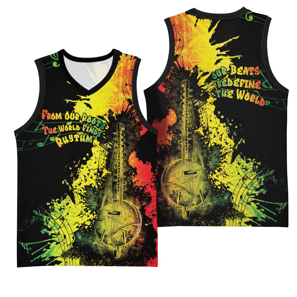 Afro Music Pride Basketball Jersey From Our Roots The World Finds Rhythm LT05