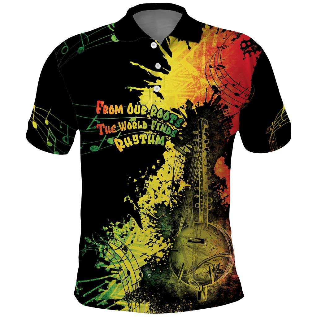 Afro Music Pride Polo Shirt From Our Roots The World Finds Rhythm - African Pride
