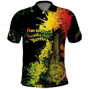 Afro Music Pride Polo Shirt From Our Roots The World Finds Rhythm - African Pride