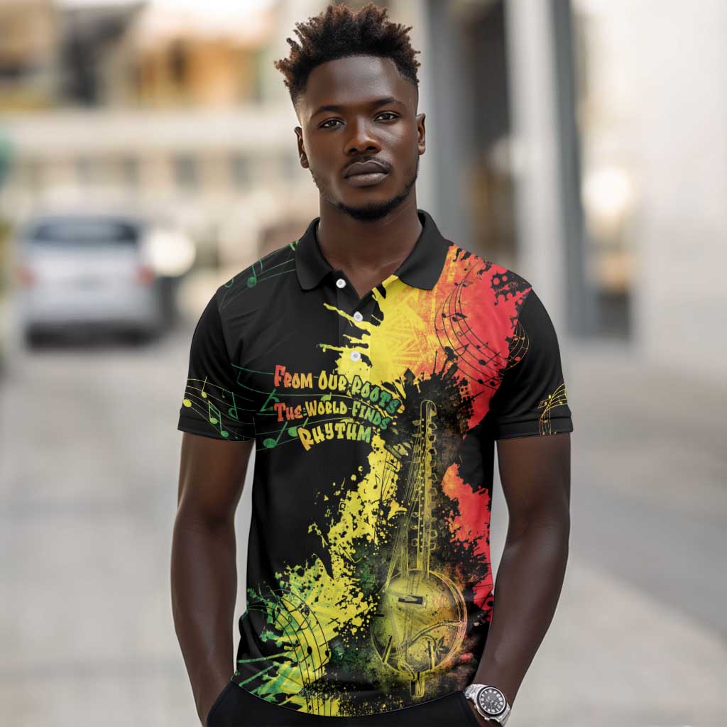 Afro Music Pride Polo Shirt From Our Roots The World Finds Rhythm - African Pride