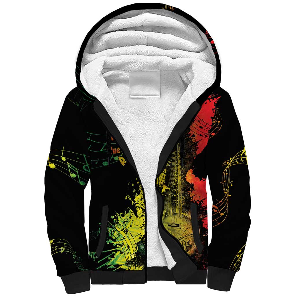 Afro Music Pride Sherpa Hoodie From Our Roots The World Finds Rhythm - African Pride