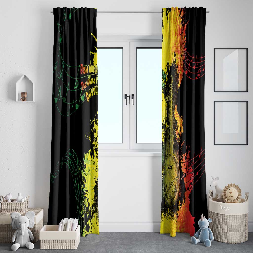 Afro Music Pride Window Curtain From Our Roots The World Finds Rhythm - African Pride