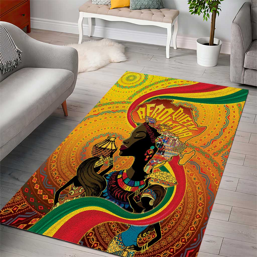 Afro Latina Queen Area Rug The Beauty Of Black Women - African Pride