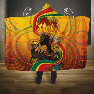 Afro Latina Queen Hooded Blanket The Beauty Of Black Women - African Pride