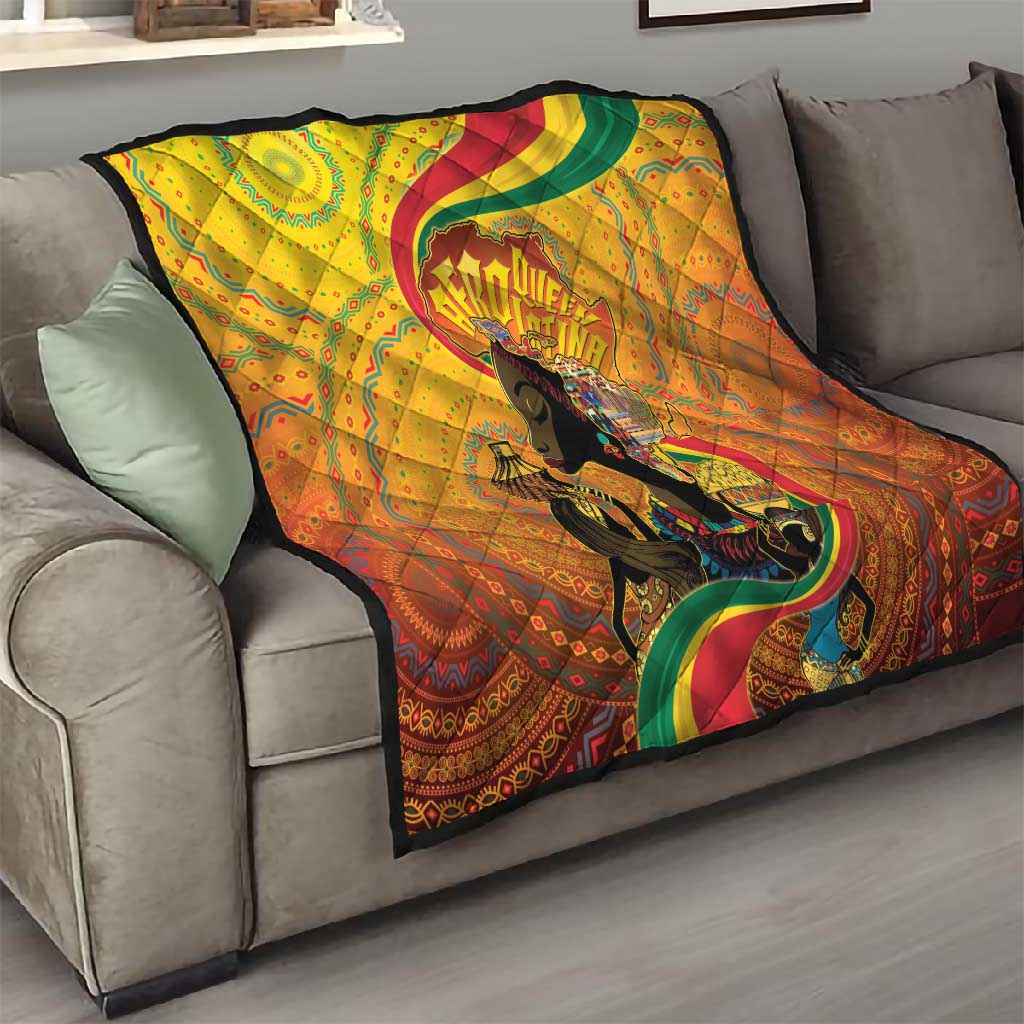 Afro Latina Queen Quilt The Beauty Of Black Women - African Pride