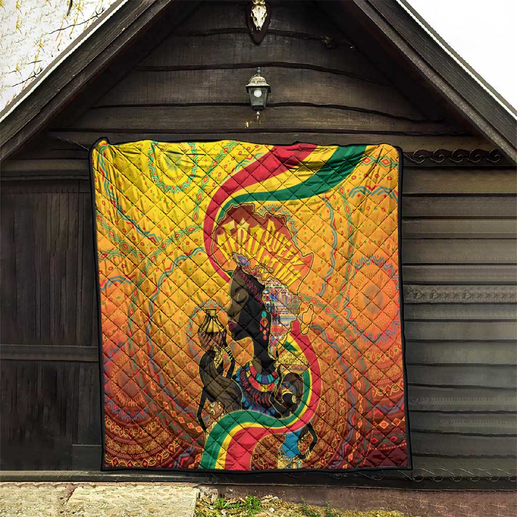 Afro Latina Queen Quilt The Beauty Of Black Women - African Pride