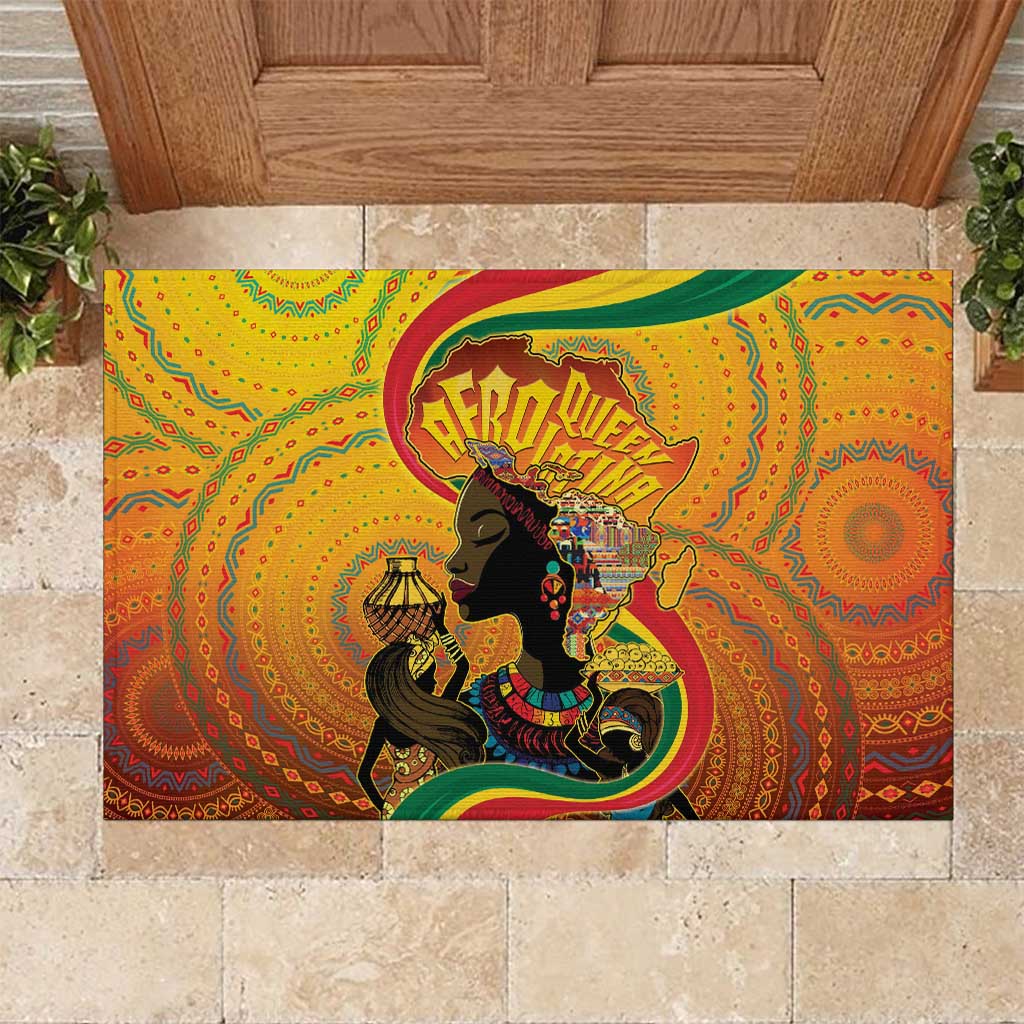 Afro Latina Queen Rubber Doormat The Beauty Of Black Women - African Pride