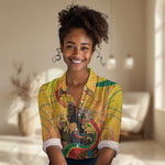 Afro Latina Queen Women Casual Shirt The Beauty Of Black Women - African Pride