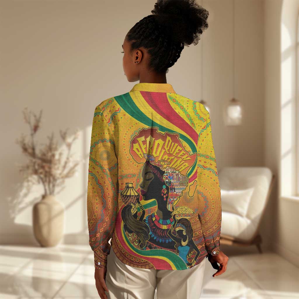 Afro Latina Queen Women Casual Shirt The Beauty Of Black Women - African Pride
