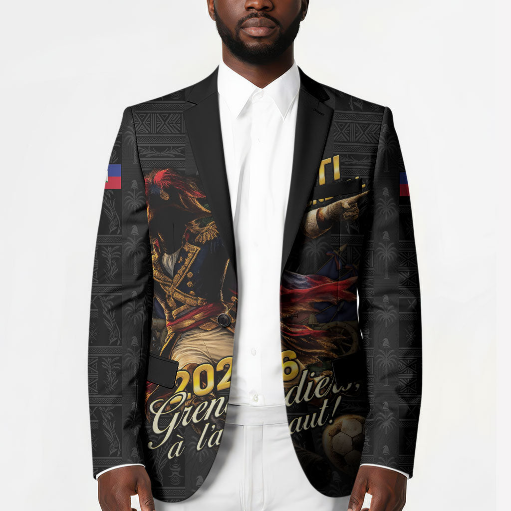 Custom Haiti Football 2026 Blazer Haiti Nan Mondyal