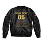 Custom Haiti Football 2026 Bomber Jacket Haiti Nan Mondyal