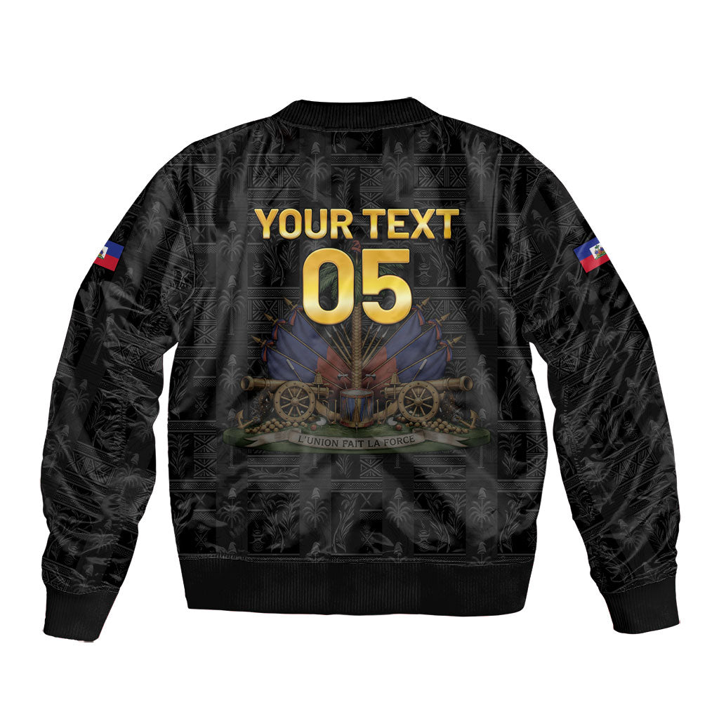 Custom Haiti Football 2026 Bomber Jacket Haiti Nan Mondyal