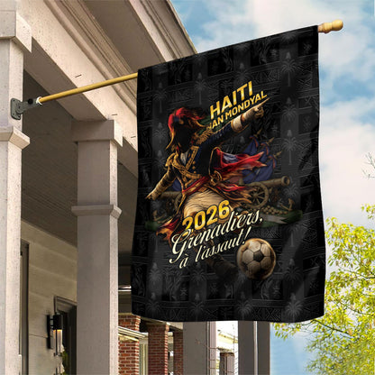 Haiti Football 2026 Garden Flag Haiti Nan Mondyal