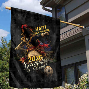 Haiti Football 2026 Garden Flag Haiti Nan Mondyal